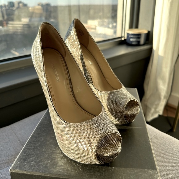 Peep-toe Sparkle Pump - Picture 4 of 8